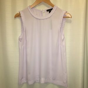 J.Crew Drapey Ruffle Trim Top